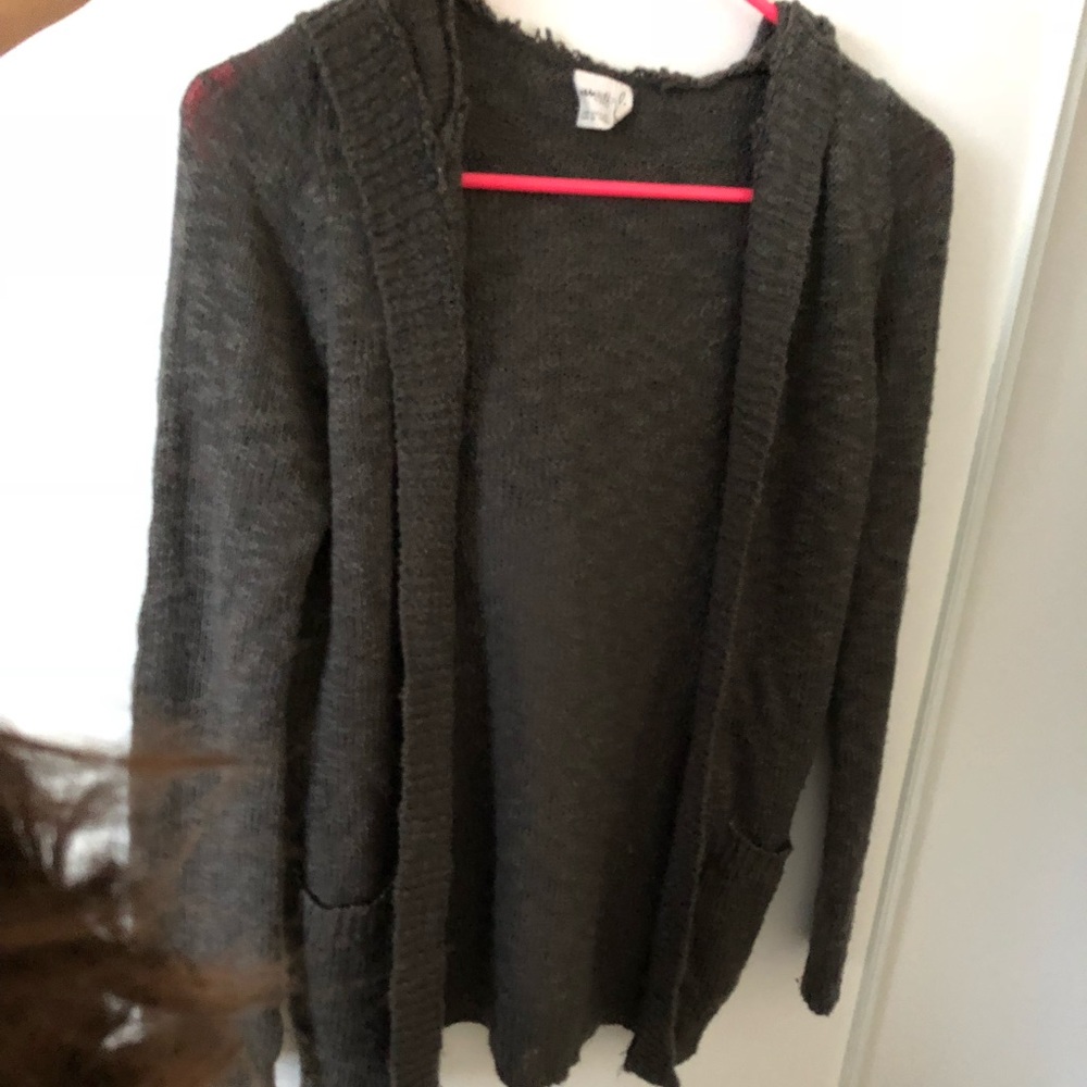 Grey girls cardigan
